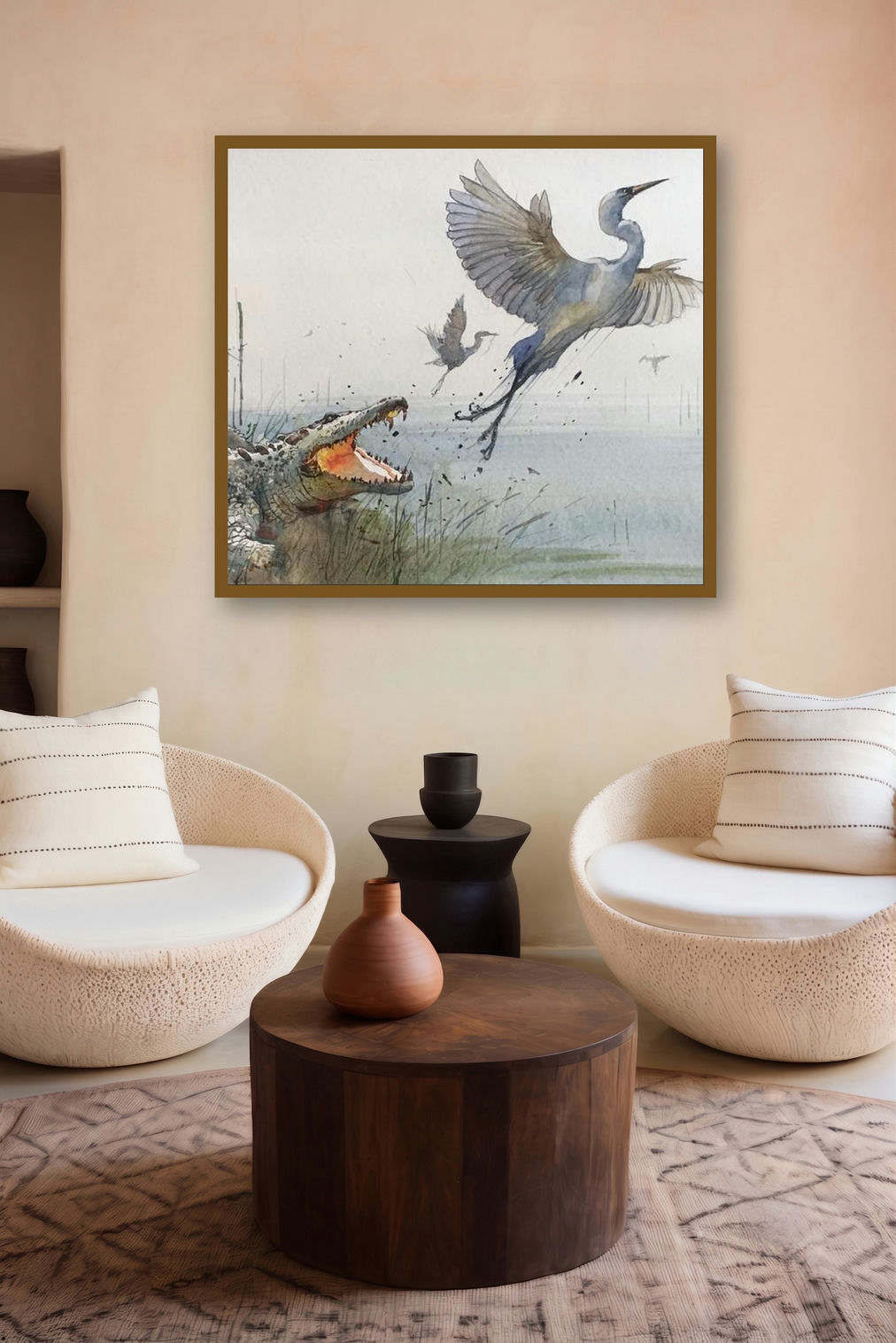 The Great Escape (Untitled) by artist Bijay Biswaal displayed in a Contemporary gallery