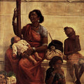 Figurative oil painting titled 'The Gypsies', 36x23 inches, by artist Raja Ravi Varma Reproduction on Canvas