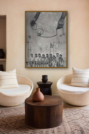 The Joy That We Have Experienced (A Game of Time) by artist Manish Solanki displayed in a Minimalist gallery
