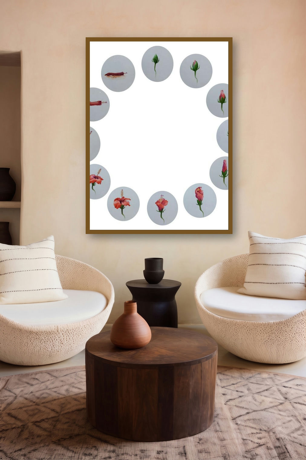 The Life (The Circle of Life) by artist Laxman Ahire displayed in a Modern gallery