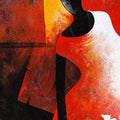 Figurative acrylic painting titled 'The Monk I', 48x36 inches, by artist Narayan Shelke on Canvas