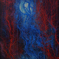 contemporary acrylic painting titled 'The Moon', 48x36 inches, by artist Anil Kumar Vishwakarma on Canvas