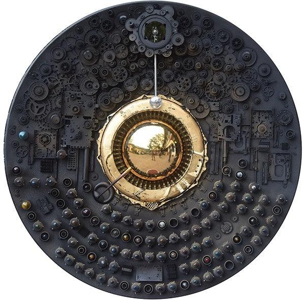 contemporary sculpture titled 'The Other Side Of The Sun', 48x48x4 inches, by artist Haribaabu Naatesan on Acrylic Glass