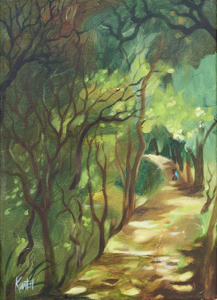 The Pathway Painting by Kuntal Desai | ArtZolo.com
