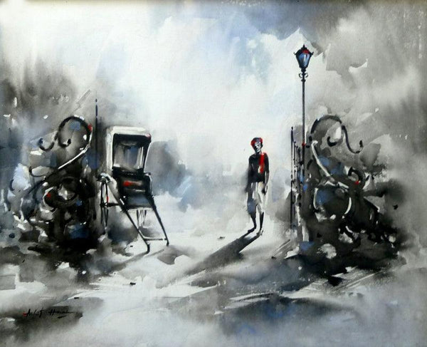The Rickshaw Stand Painting By Ashif Hossain