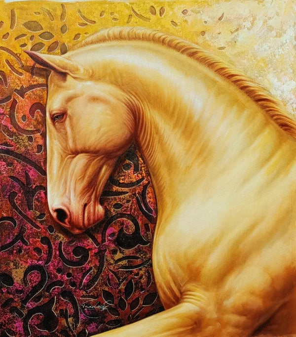 The Royal Horse 2 Painting by Pradeep Kumar | ArtZolo.com