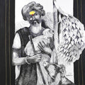Figurative acrylic painting titled 'The Shepherd', 36x36 inches, by artist RAOSAHEB GURAV on Canvas