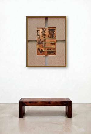 The Sindhu Series 7 (A Symbol in Bronze) by artist Kajal Gaitonde displayed in a Contemporary Luxury Hotel Suite
