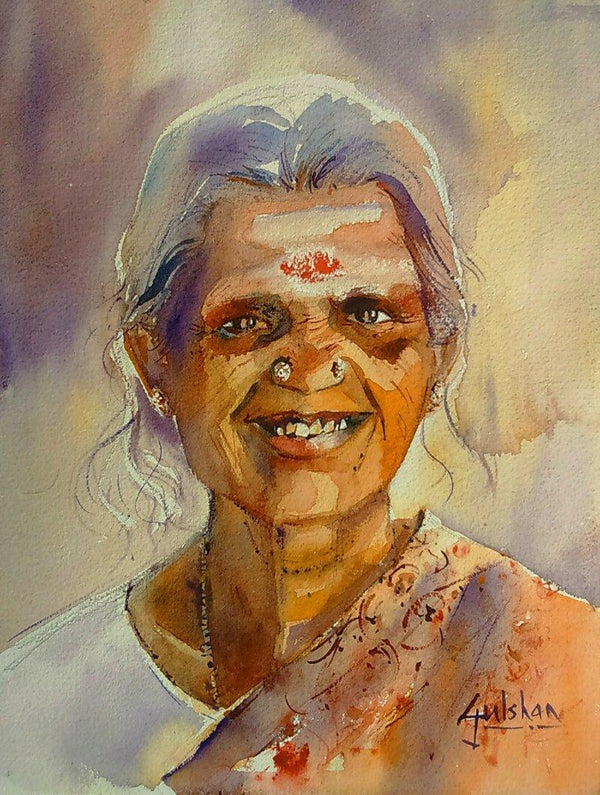 The Smile Painting by Gulshan Achari | ArtZolo.com