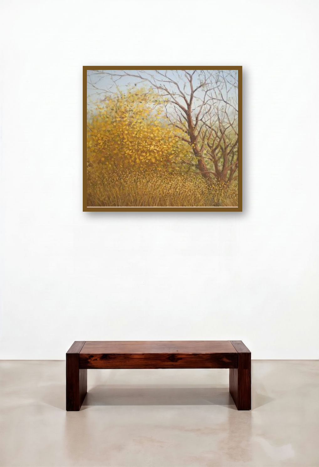 The Stems by artist Fareed Ahmed displayed in a Boutique Hotel Style Executive Office