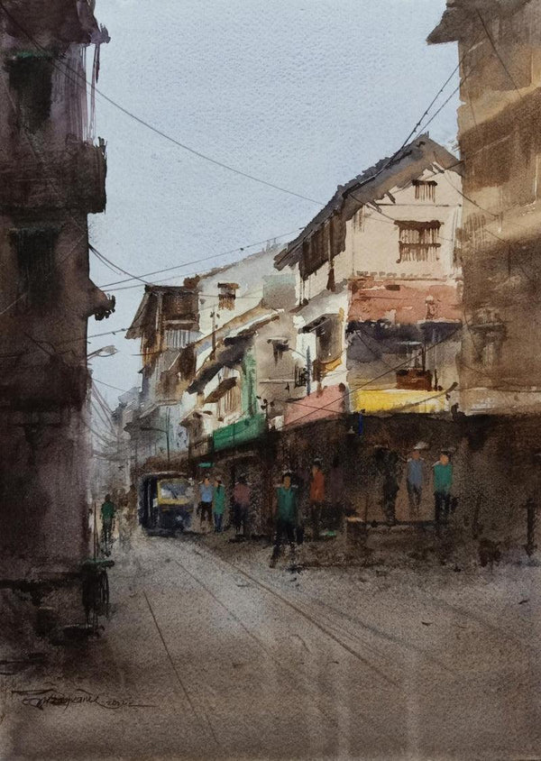 The Street Of Nashik by Ashwin Khapare | ArtZolo.com