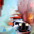 Lifestyle acrylic painting titled 'The Sun Light', 48x36 inches, by artist Jyotirmoy Bhuyan on Canvas