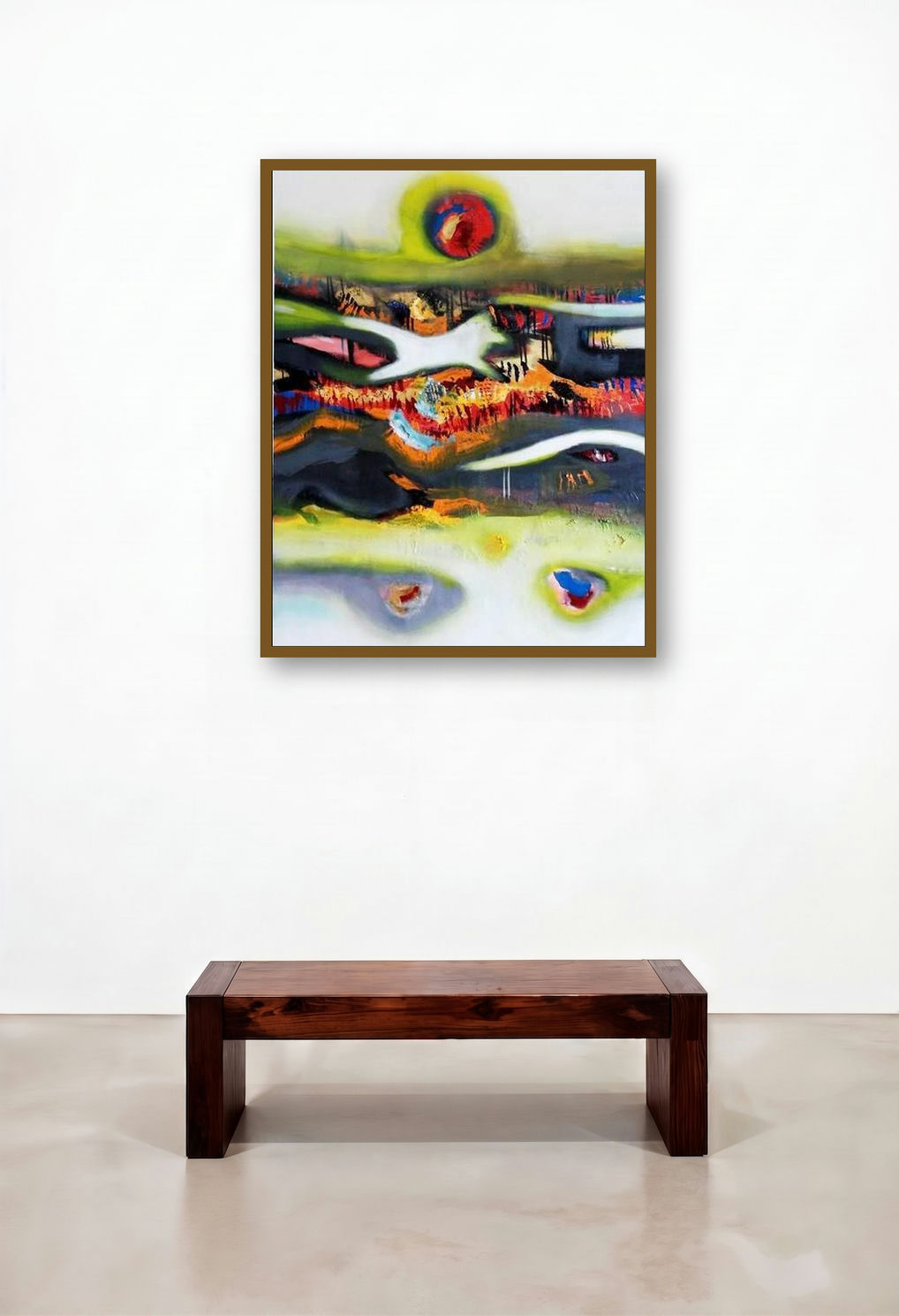 The Third Eye (Solar Symphony) by artist Deepak Guddadakeri displayed in a Urban Loft Penthouse