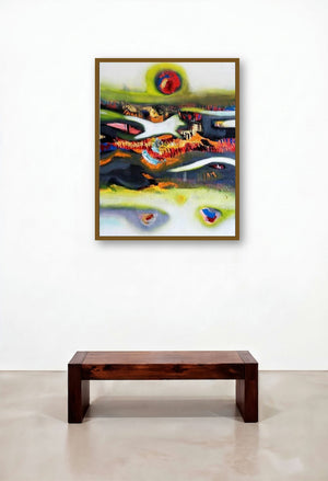 The Third Eye (Solar Symphony) by artist Deepak Guddadakeri displayed in a Urban Loft Penthouse