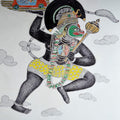 Religious pen ink drawing titled 'The Transporter', 30x22 inches, by artist Sourav Nandy on Paper