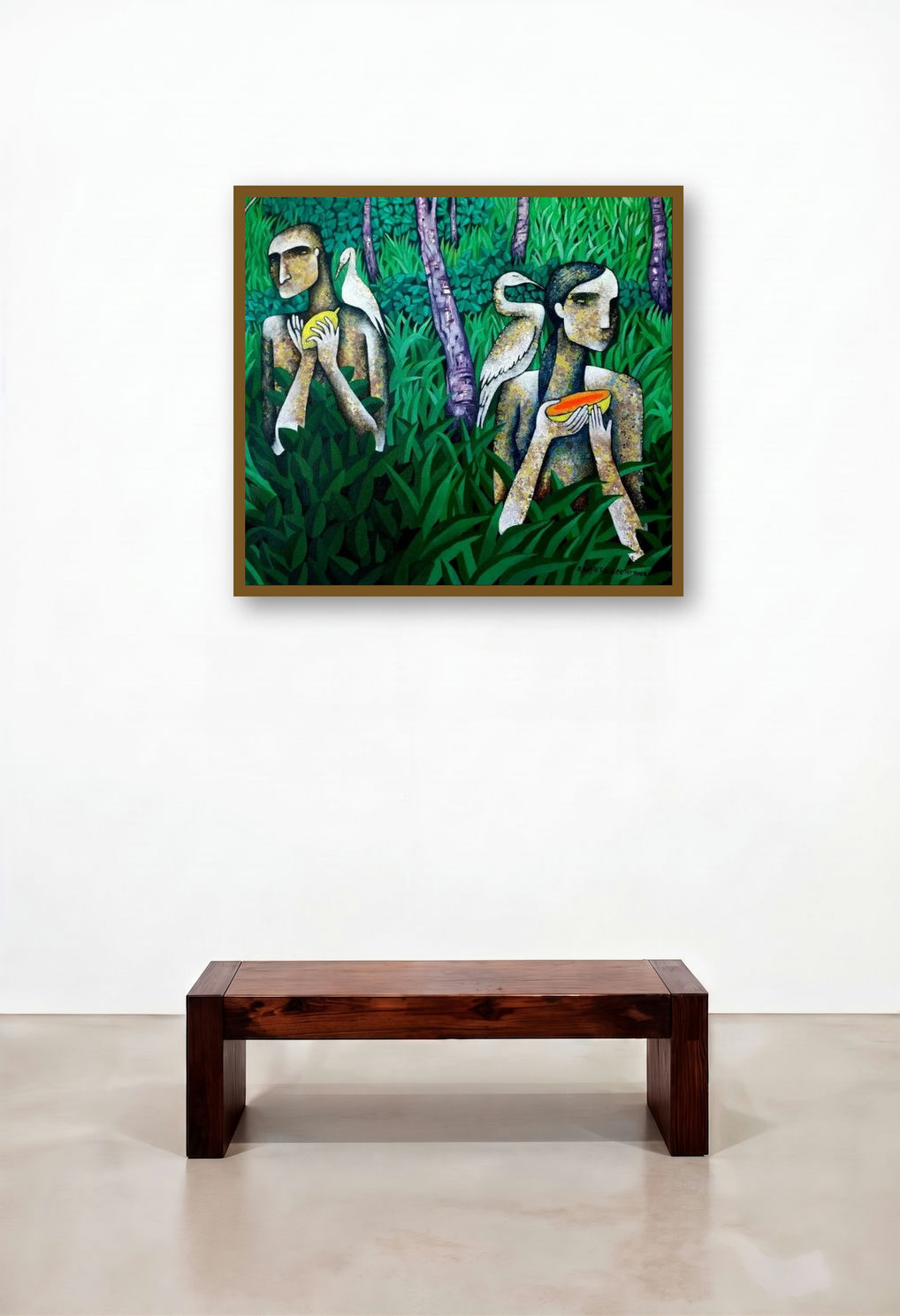 The Winter Harvest by artist Ranjith Raghupathy displayed in a Industrial Executive Office