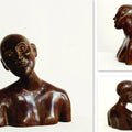 Figurative sculpture titled 'Thinker 2', 9x8x4 inches, by artist Tanzeem Baredia on Brass