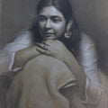 Portrait pencil drawing titled 'This Path Goes Away', 18x14 inches, by artist Vaibhav Naik on Paper