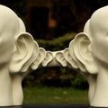 Figurative sculpture titled 'Thoughts', 33x16x19 inches, by artist Vivek Kumar on Fiberglass