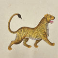 Tiger 1' animals miniature Traditional Art by artist Unknown, 11x13 inch, on paper