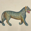 Tiger 4' animals miniature Traditional Art by artist Unknown, 11x13 inch, on paper