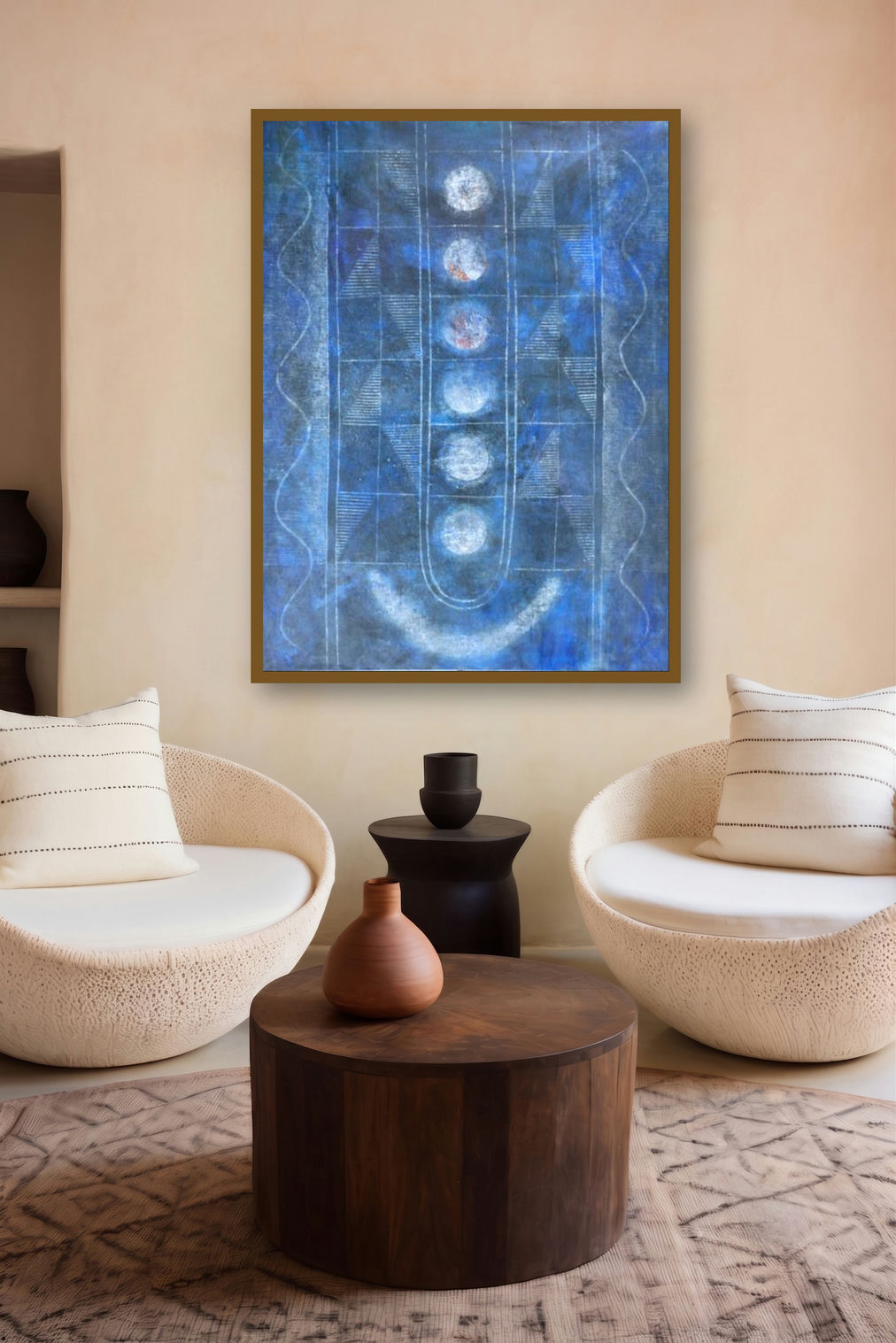 Titeeksha by artist Hanumanth Devulapalli displayed in a Contemporary Exhibition gallery