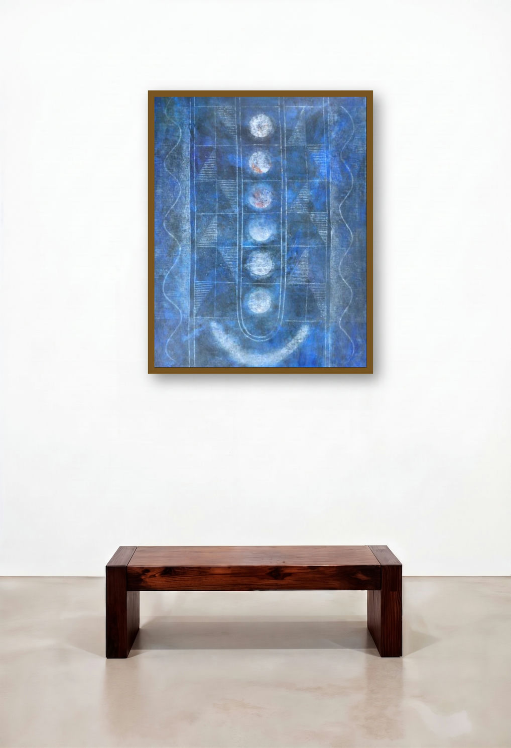 Titeeksha by artist Hanumanth Devulapalli displayed in a Scandinavian Library