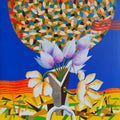 Nature acrylic painting titled 'Together 39', 19x19 inches, by artist Rajeev Sarkar on Canvas
