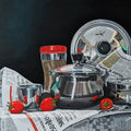 Still-life acrylic painting titled 'Tomatoes', 20x36 inches, by artist Parimal Vaghela on Canvas