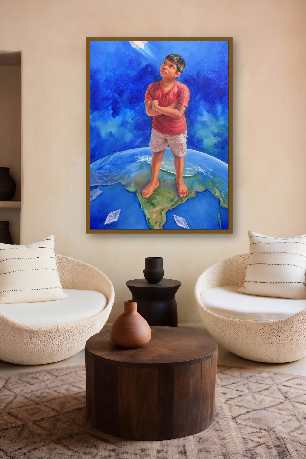 Tomorrow Is Mine by artist Mahesh Rc displayed in a Contemporary gallery