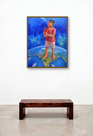 Tomorrow Is Mine by artist Mahesh Rc displayed in a Urban Loft Dining Room