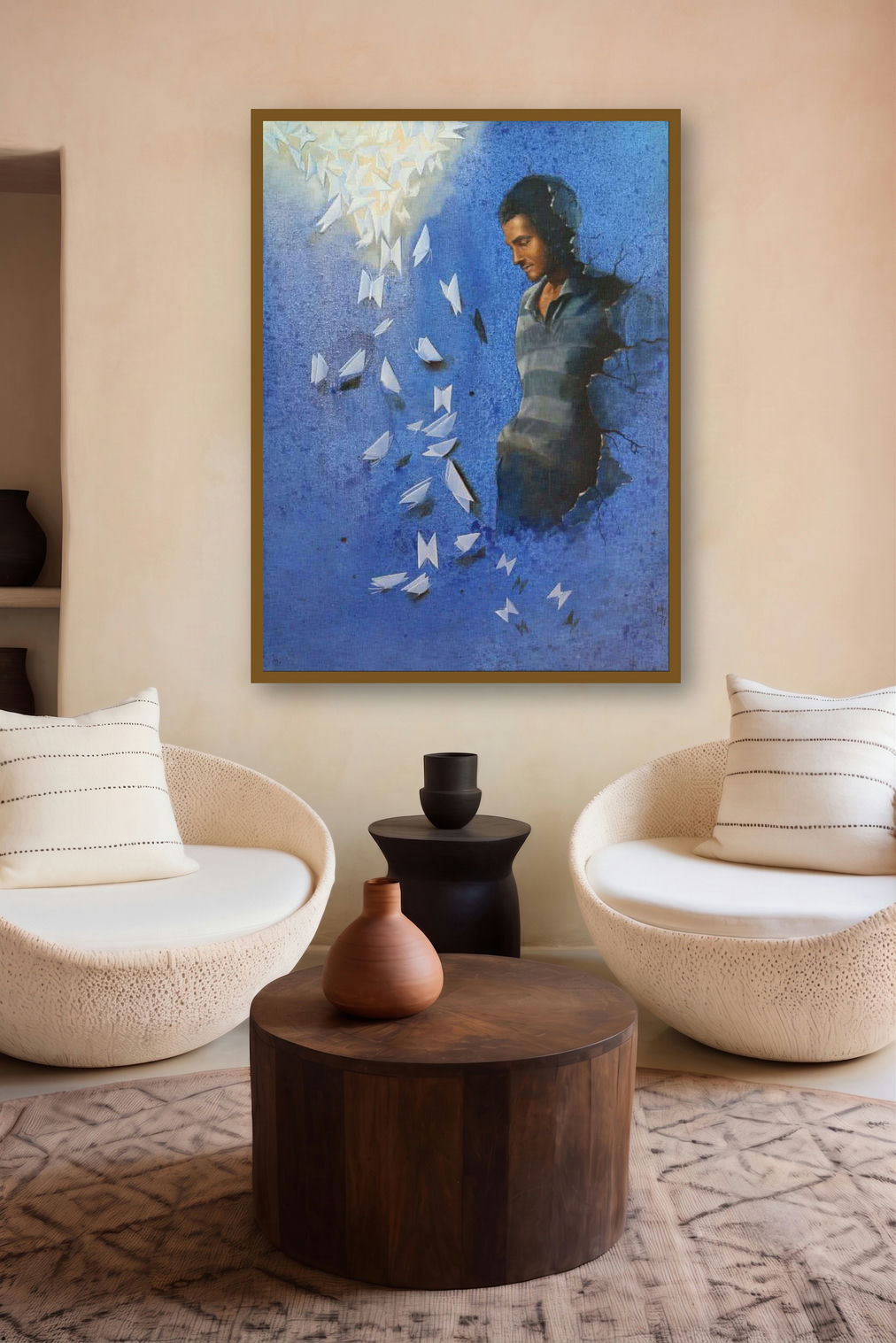Towards Brightness by artist Nitin Marde displayed in a Curated gallery