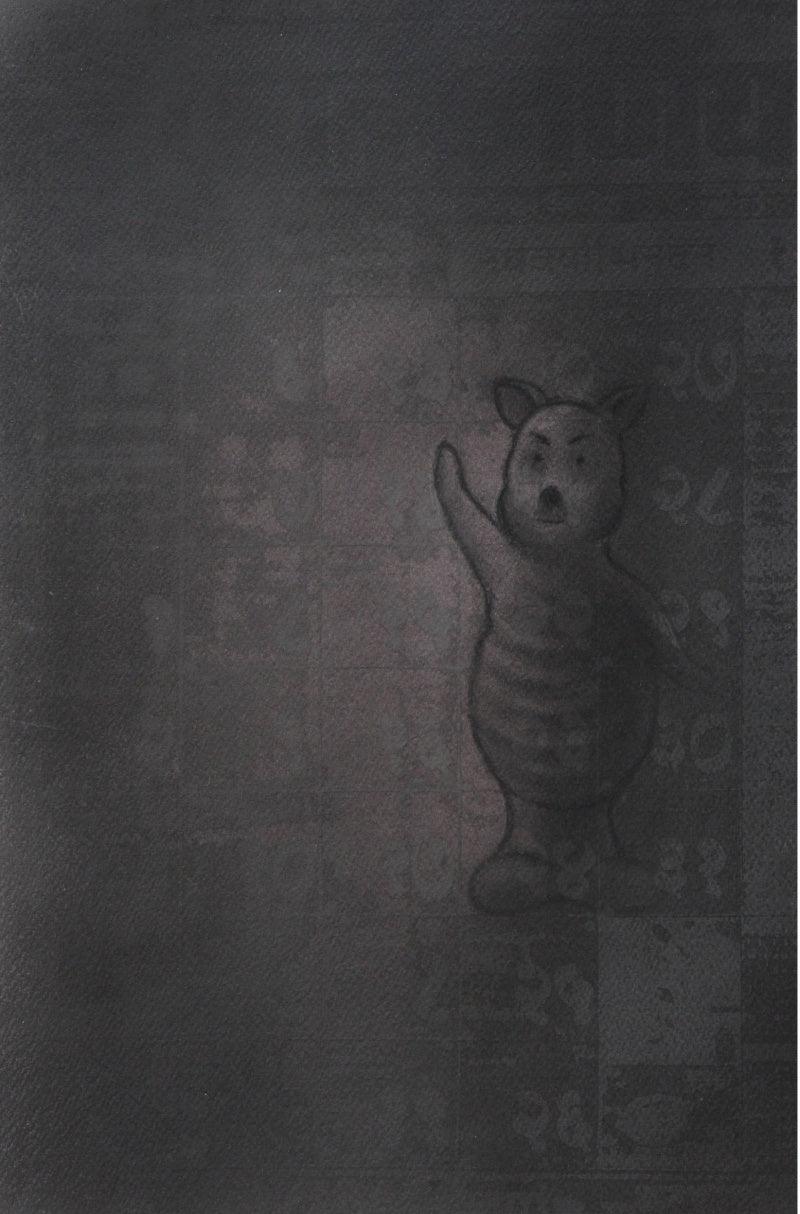 Toys charcoal drawing titled 'Toy 2', 18x24 inches, by artist Deepak Sinkar on Paper