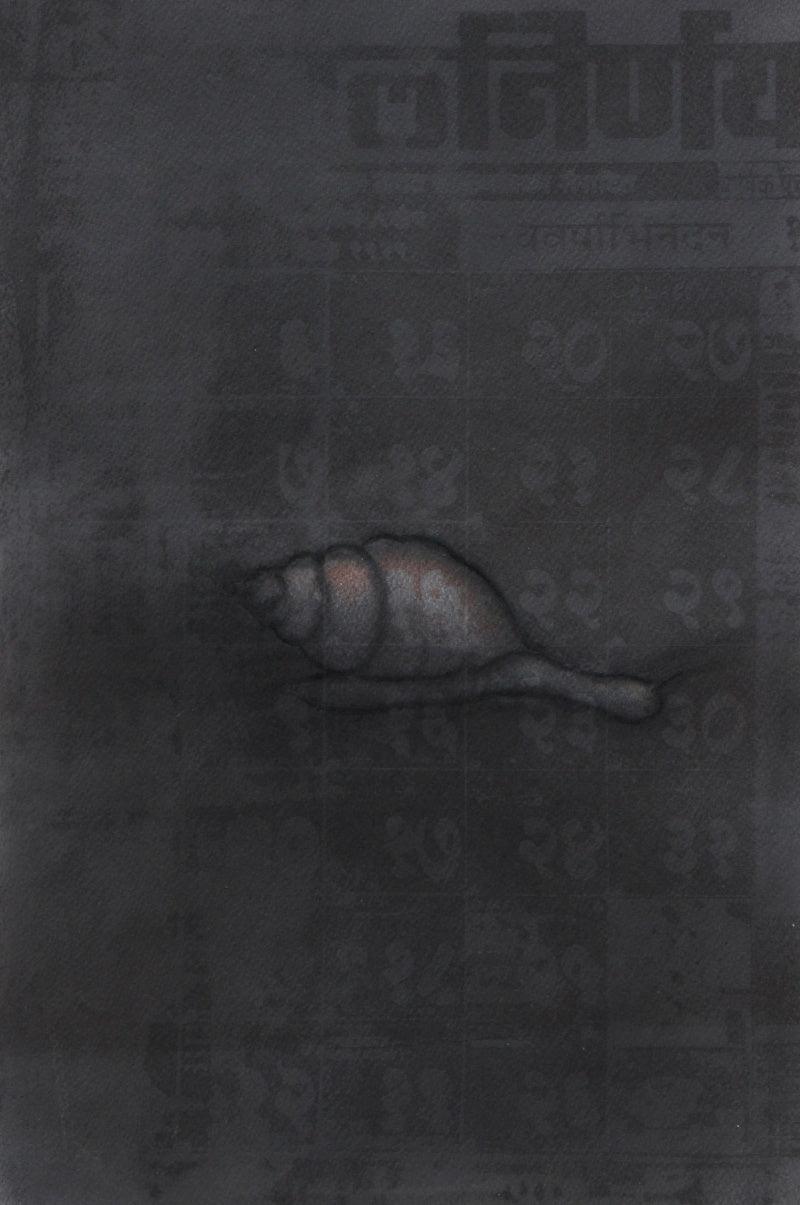 Toys charcoal drawing titled 'Toy 6', 18x24 inches, by artist Deepak Sinkar on Paper