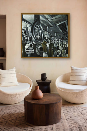 Train Camp2 (Train Camp 2) by artist Ajit Deswandikar displayed in a Boutique gallery
