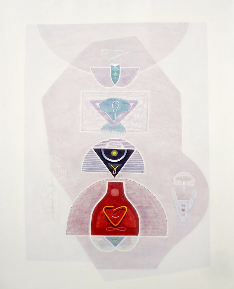 Transformation 2' contemporary acrylic painting by artist Mahesh Pal Gobra, 48x36 inch, on canvas