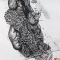 Animals oil painting titled 'Transformation Of Me II', 22x28 inches, by artist Vikram Nayak on Paper