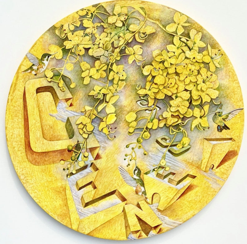 Transforming Life 8' contemporary acrylic painting by artist Sweta Chandra, 24x24 inch, on canvas