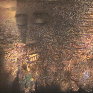 Trap (The Dreamer) by Thambi Sankaran, Original Acrylic Contemporary Painting on Canvas, X-Large Vertical Wall Art