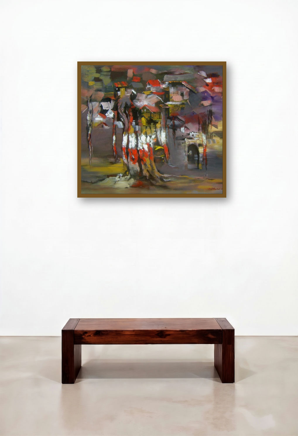 Tree (Urban Roots) by artist Sunil Bambal displayed in a Eclectic Dining Room