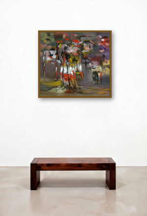 Tree (Urban Roots) by artist Sunil Bambal displayed in a Eclectic Dining Room