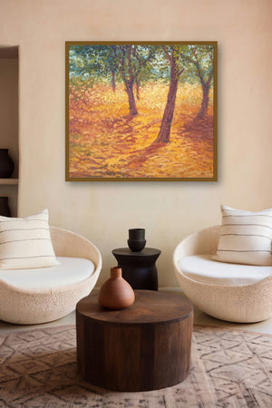 Tree Trunks by artist Fareed Ahmed displayed in a Contemporary Exhibition gallery