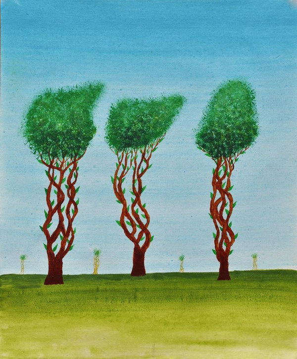 Trees Of Jasoon Painting by Sumit Mehndiratta | ArtZolo.com