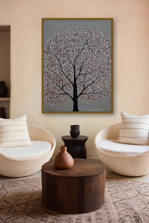 Treescape 8 (Winters Whisper) by artist Sumit Mehndiratta displayed in a Boutique gallery