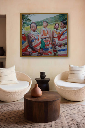 Tribal by artist Raghunath Sahoo displayed in a Luxury gallery