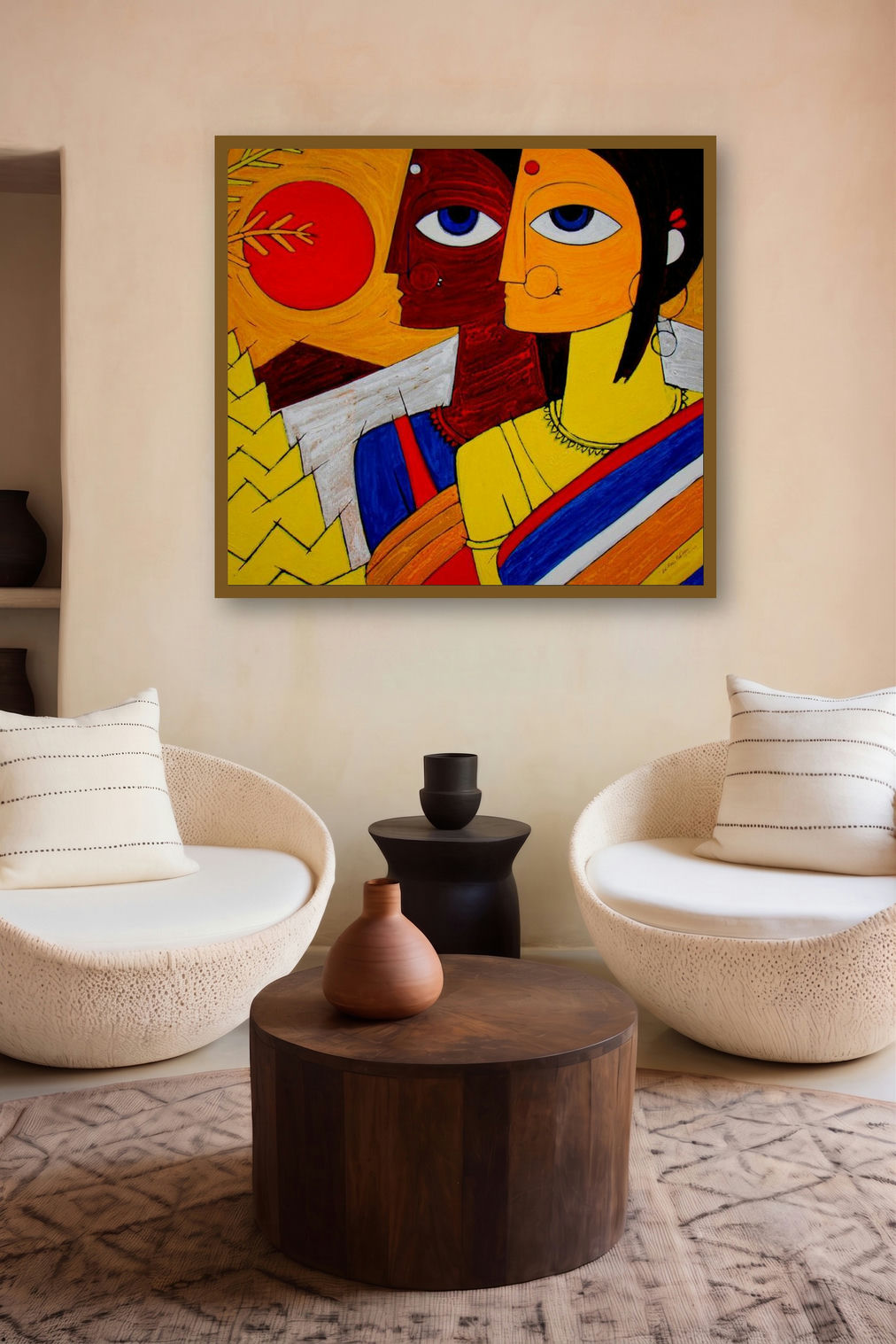 Tribal Women by artist Jiaur Rahman displayed in a Designer gallery
