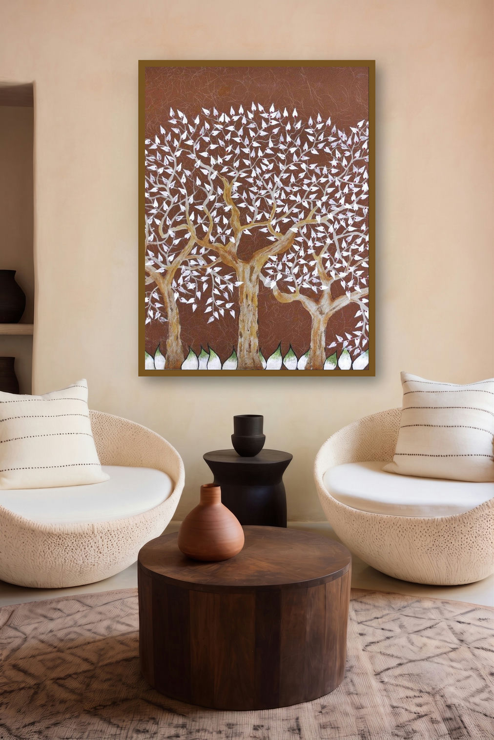 Tribhovan (The Whispering Trees) by artist Sumit Mehndiratta displayed in a Designer gallery