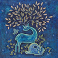 'Tripti' animals acrylic painting by artist Rashmi Shivhare, 18x18 inch, on canvas
