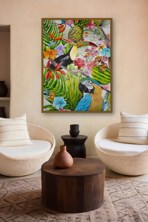 Tropical Summer (Tropical Rhapsody) by artist Francesca Monico displayed in a Curated gallery