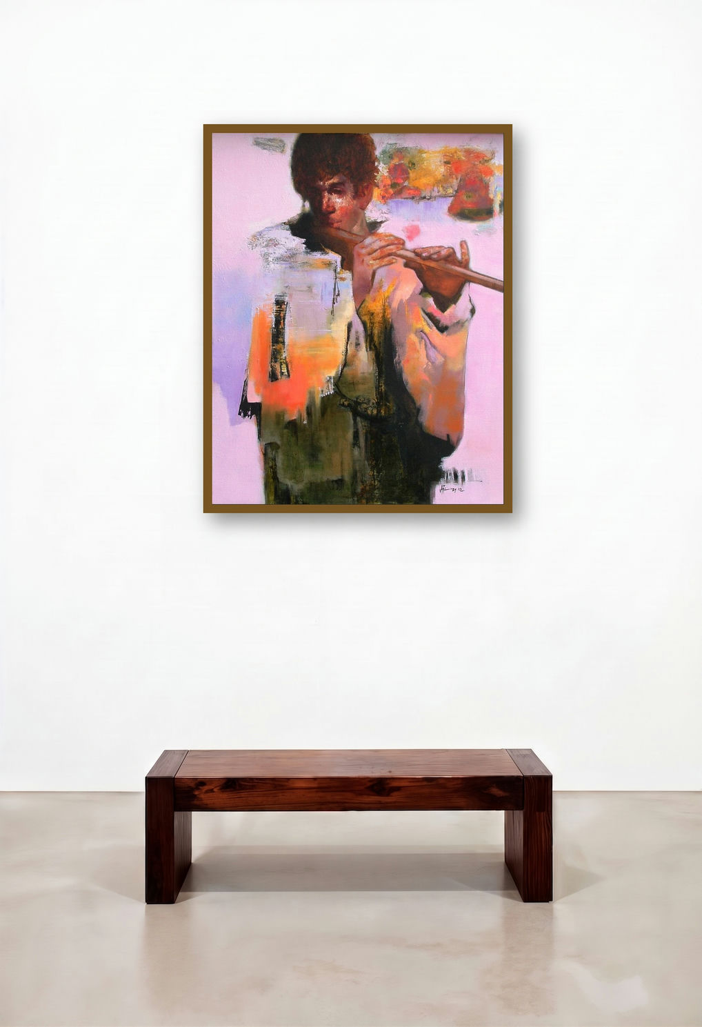 Tune Of Freedom 6 by artist Ajay Deshpande displayed in a Eclectic Penthouse